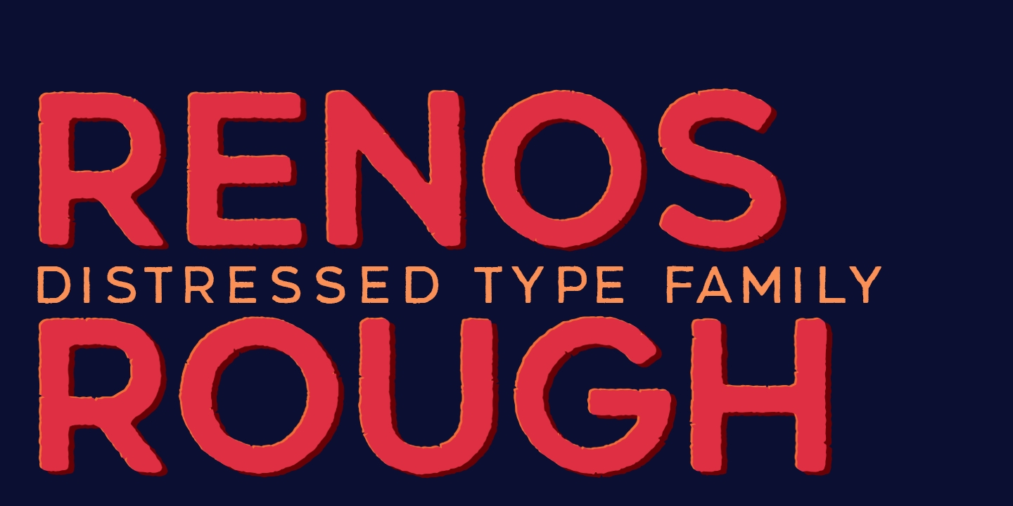 Example font Renos Rough #1